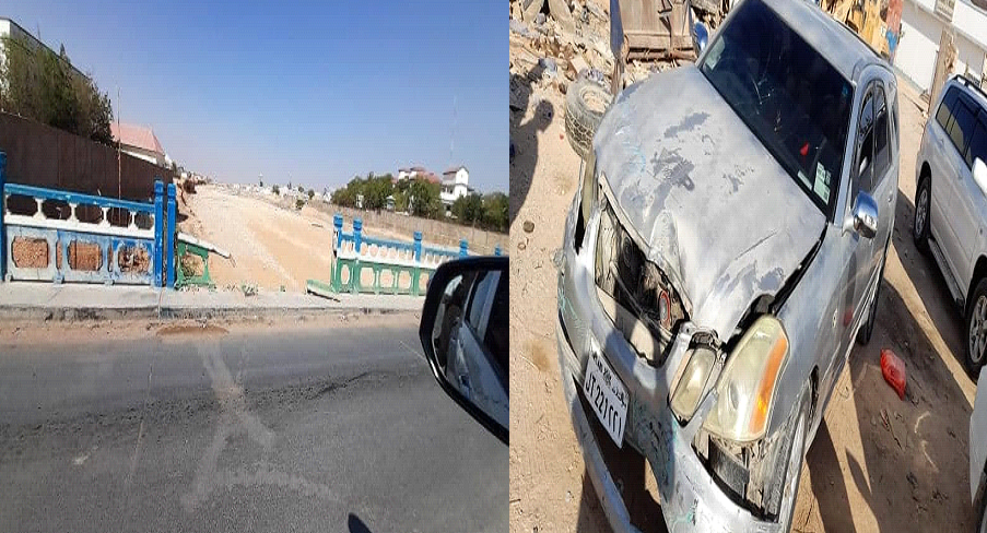 Ciidanka Puntland oo qabtay gaari dumiyay qeyb kamid ah Buundada Garoowe (Sawirro)