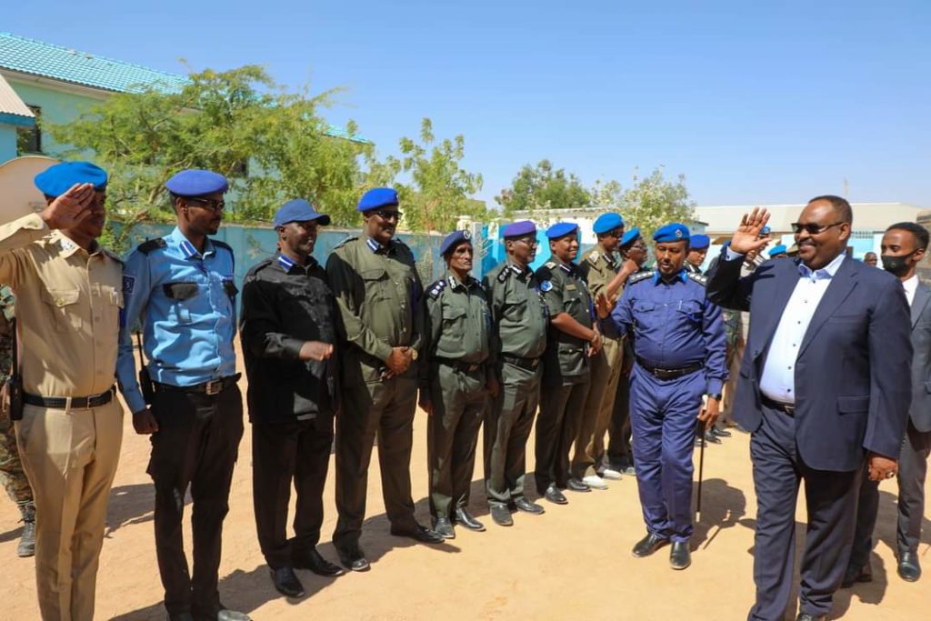 Video:-Madaxweyne Deni oo kormeeray Taliska Booliska Puntland