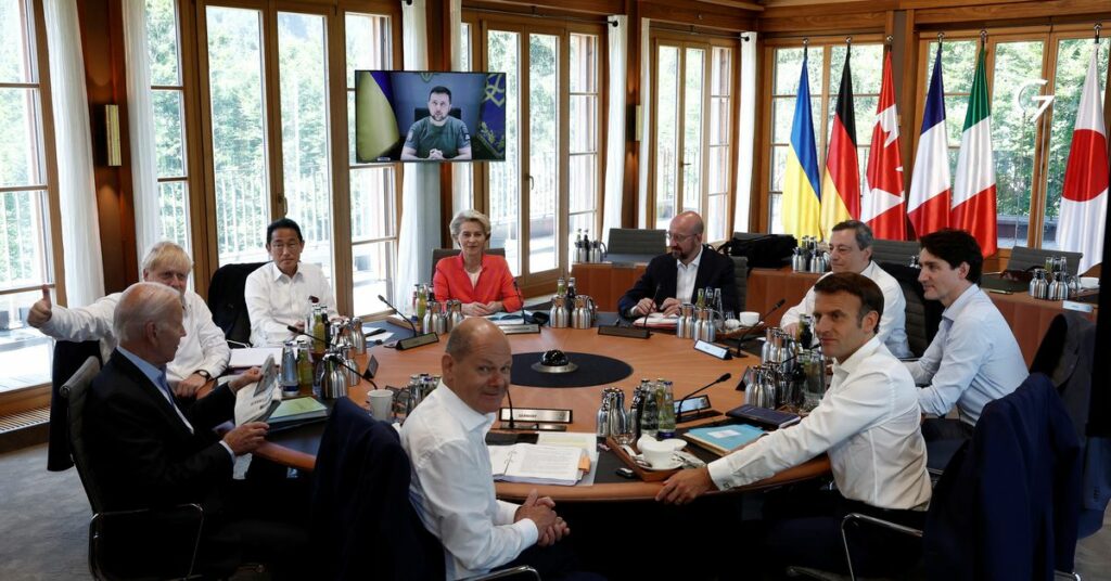 Madaxda G-7 oo ku jees-jeesay Sawirada Puting muujiyay Shirkoodii Jarmalka
