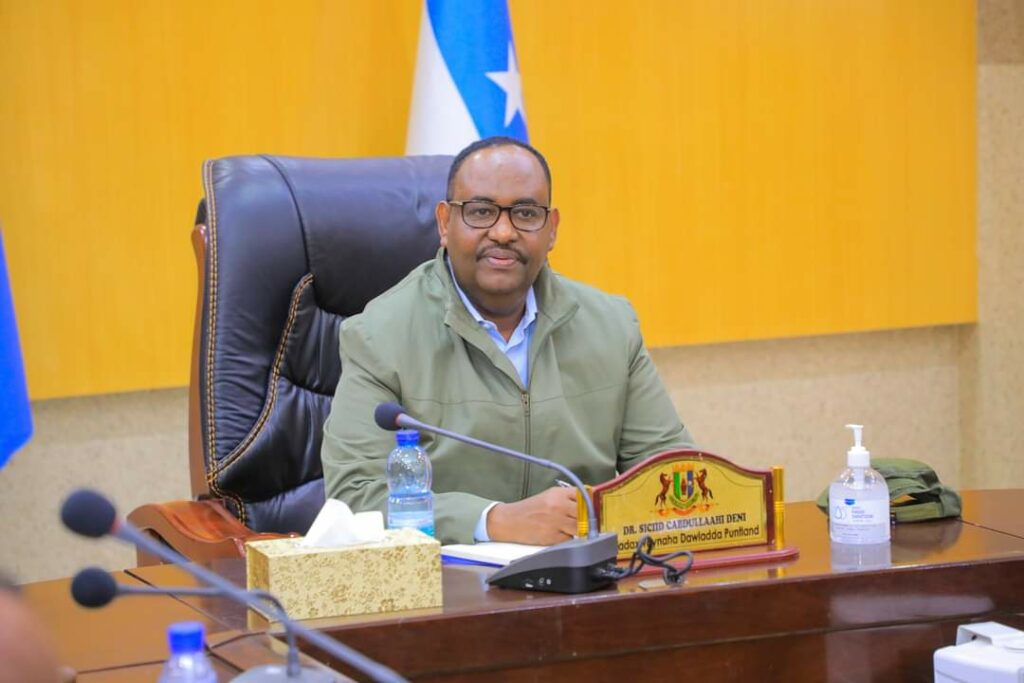 Madaxweyne Deni oo shir la qaatay Booliska Puntland