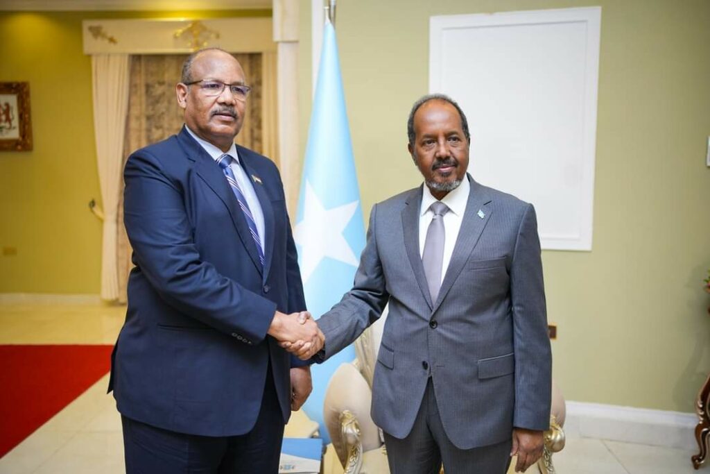 Xubin Golaha sare Ee Sudan ka arimiya ka tirsan oo soo gaaray Muqdisho