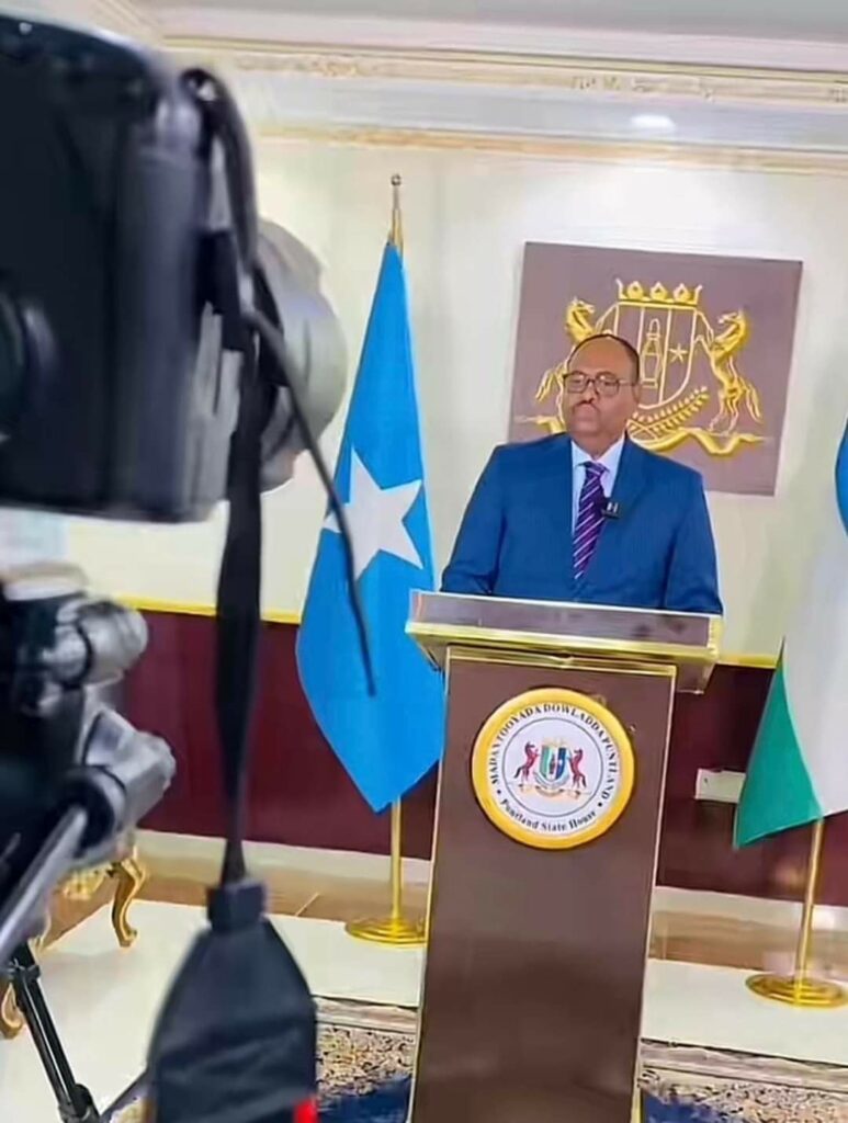 Madaxweyne Deni oo jeediyay khudbadii lawada sugayay Ee masiiriga ahayd