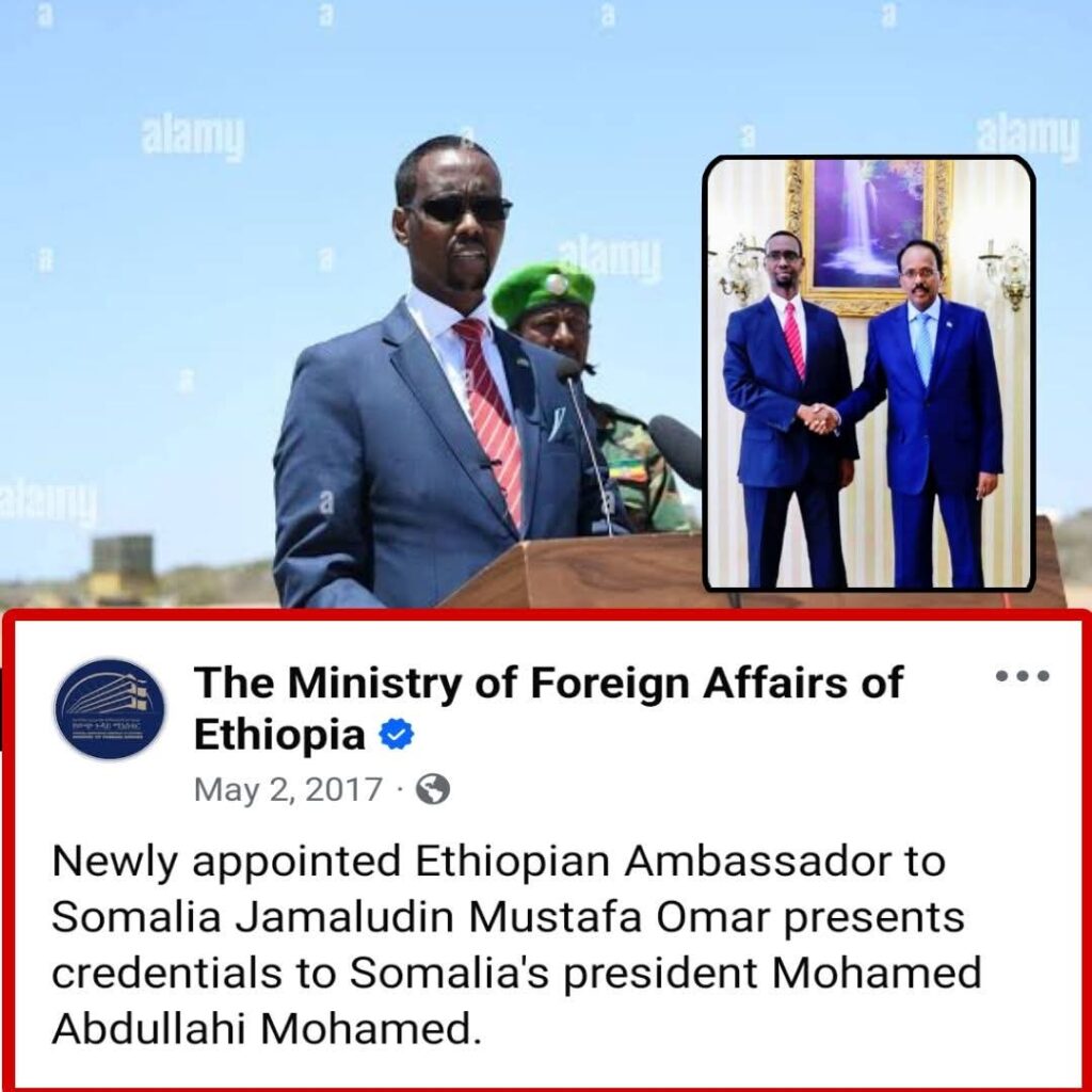 Safiirkii hore Ee Itoobiya ufadhiyi jiray Somaliya oo la xiray