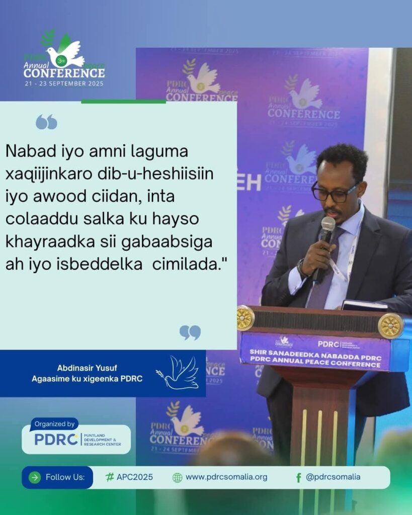 Shirka Nabada Sanadlaha PDRC oo Garowe ka furmay