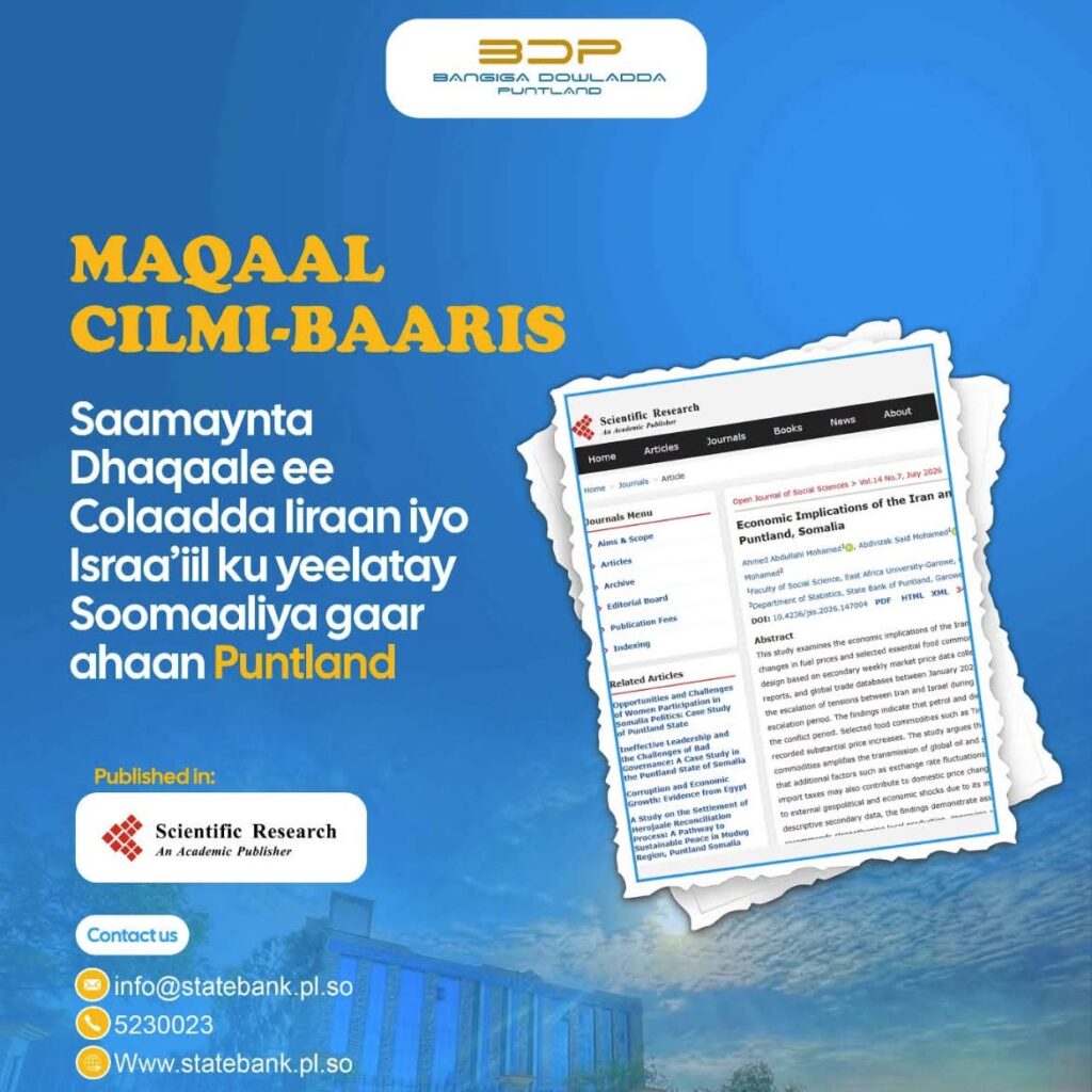 πππππ-ππππππ: Saamaynta Dhaqaale ee Colaadda Iiraan iyo Israaβiil ku yeelatay Puntland