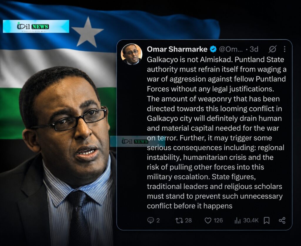 In Response to the Statement on X on Galkacyo and Puntland by Former Somali PM, Mr Sharmake